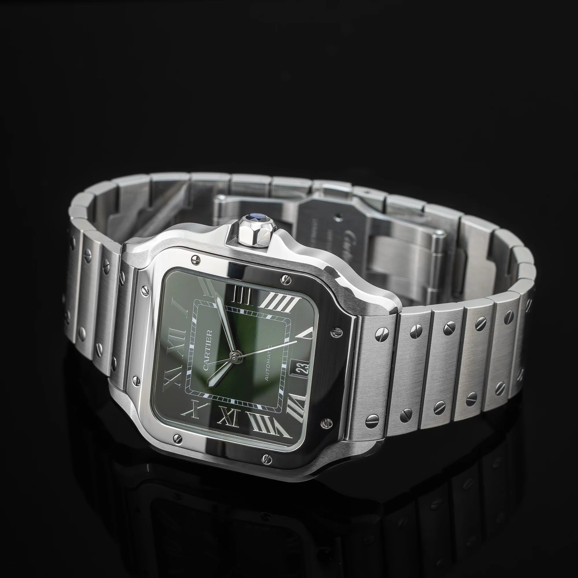 Cartier Santos Large Green Dial, photo 3