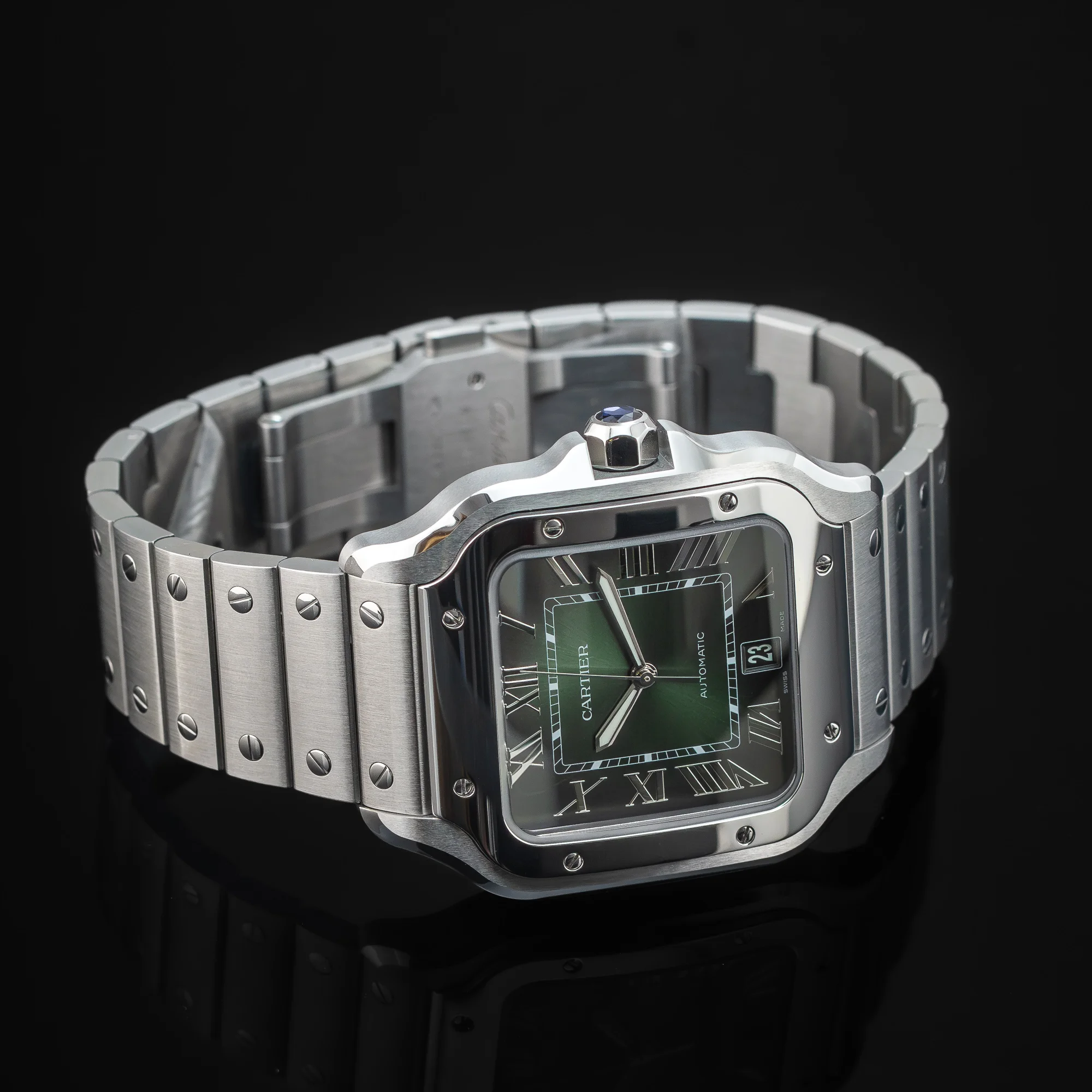 Cartier Santos Large Green Dial, photo 4