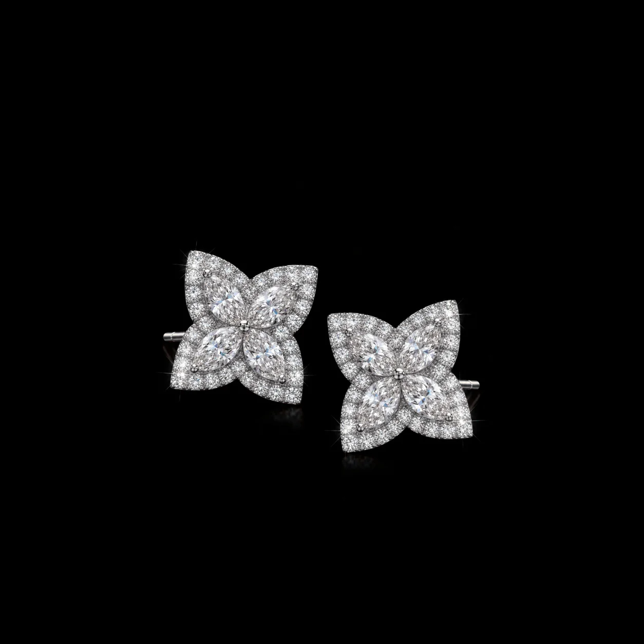Belissima™ Earrings in white Gold, photo 4