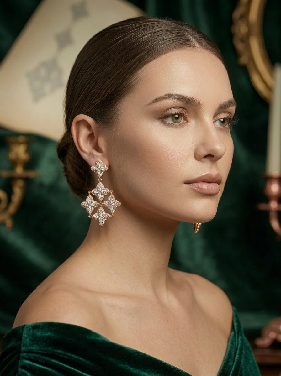 Belissima™ Small Earrings in rose gold, photo 2