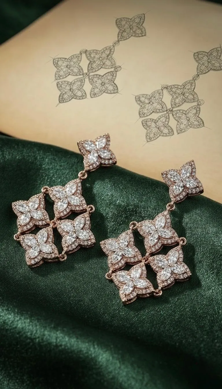 Belissima™ Small Earrings in rose gold, photo 4