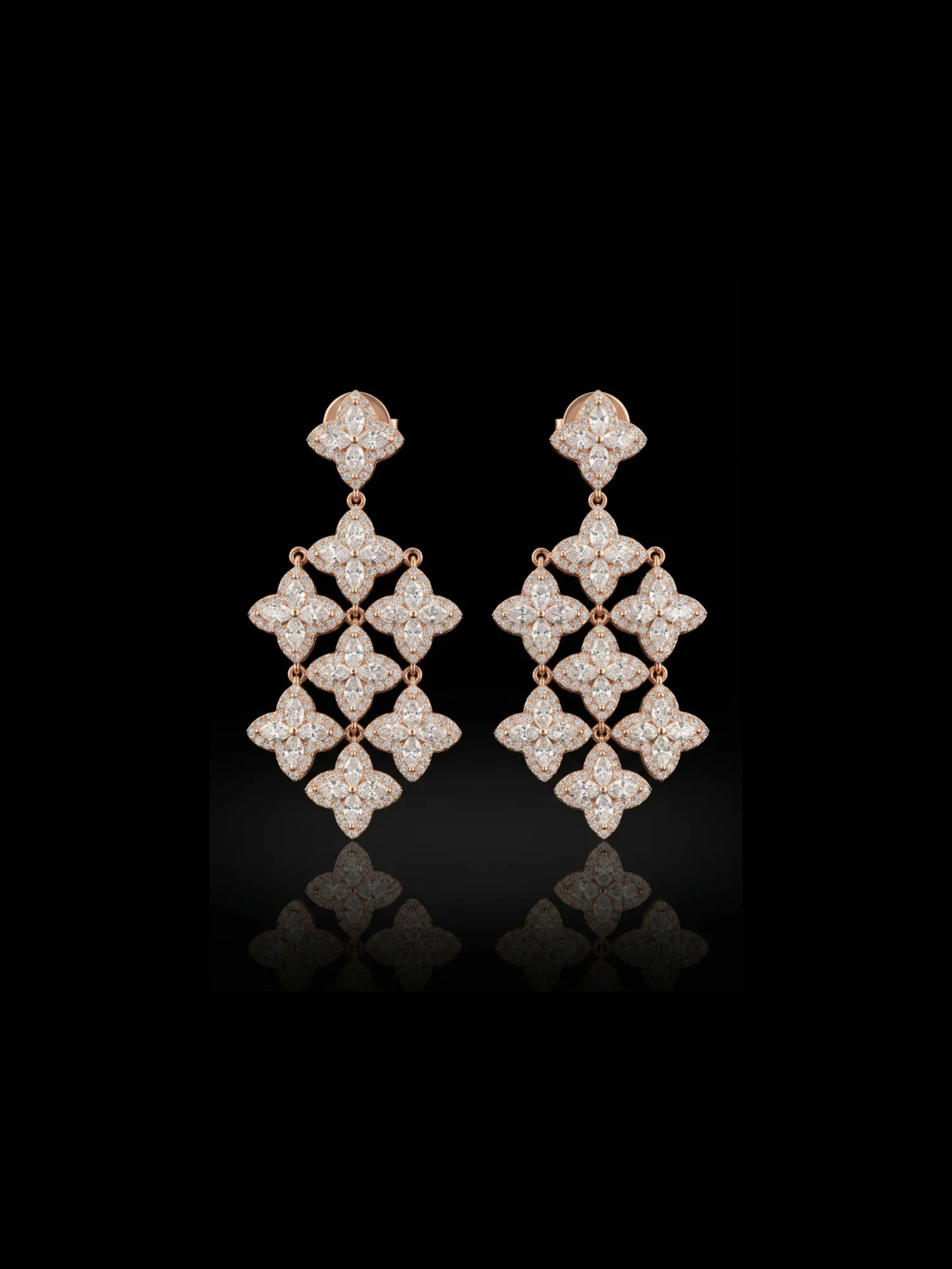 "Belissima™" Earrings - Large – Rose gold