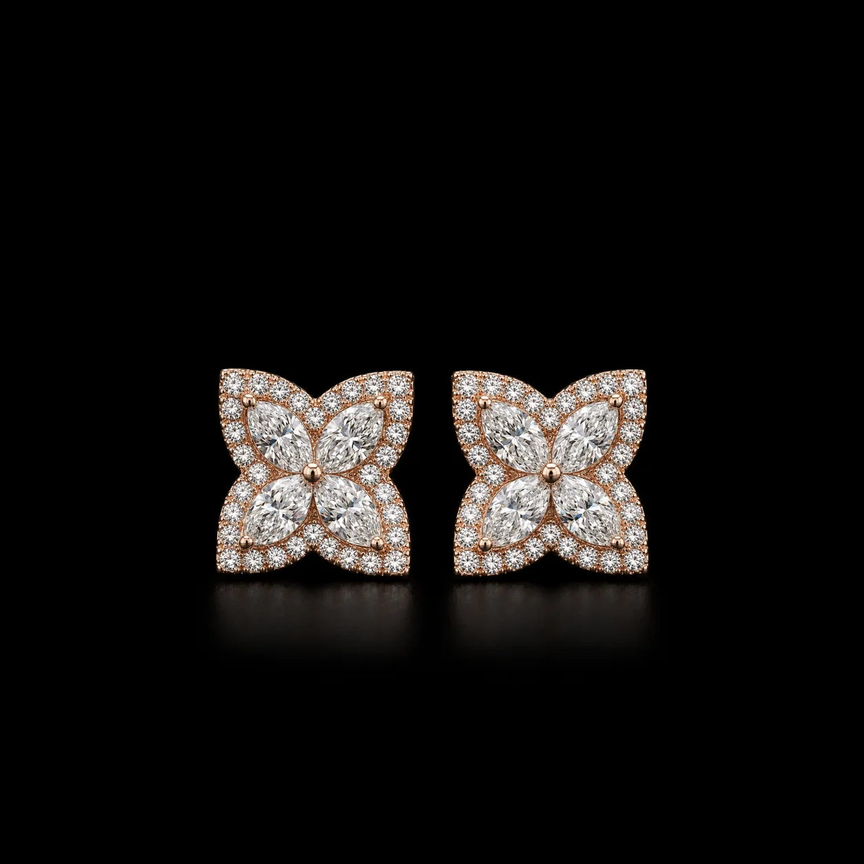 "Belissima™" Earrings in rose Gold, product view