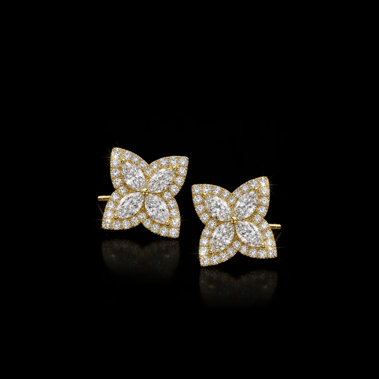"Belissima™" Earrings in yellow gold, photo 4