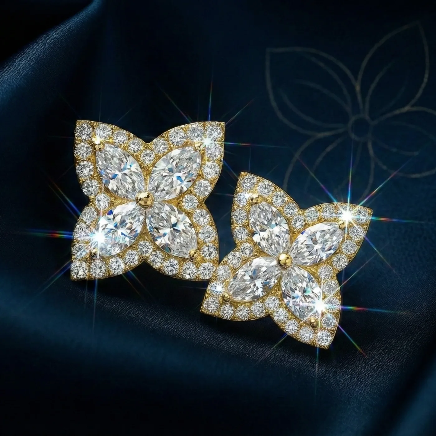 "Belissima™" Earrings in yellow gold, photo 6