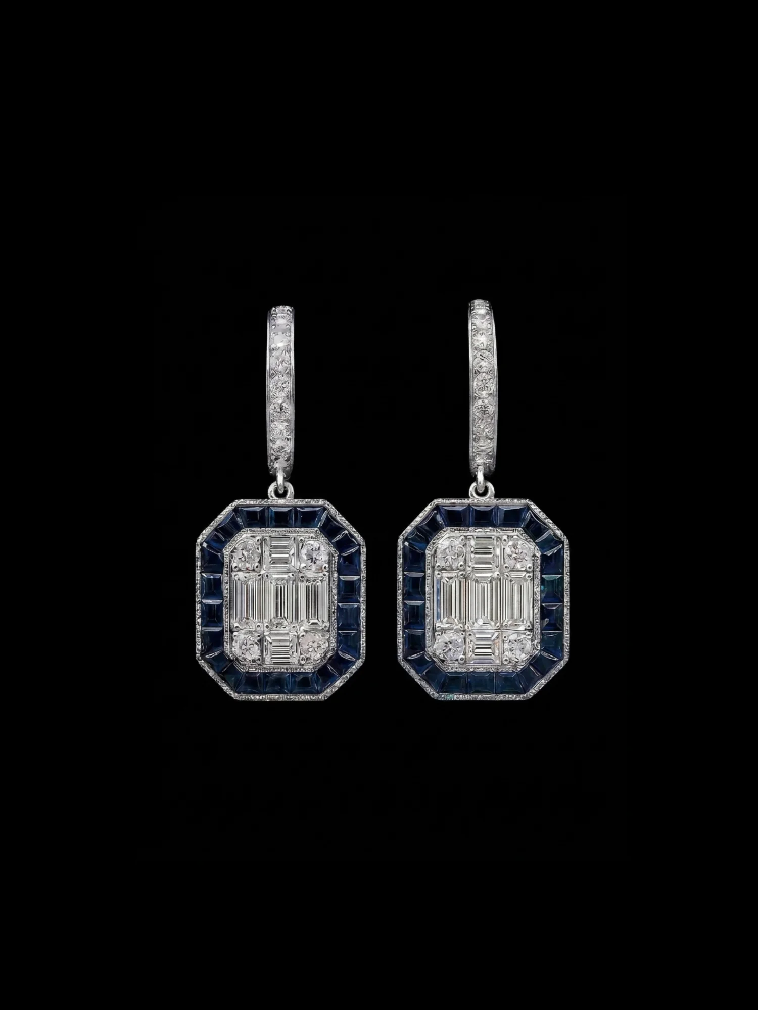 "BlueSapphire™" Earrings – White gold