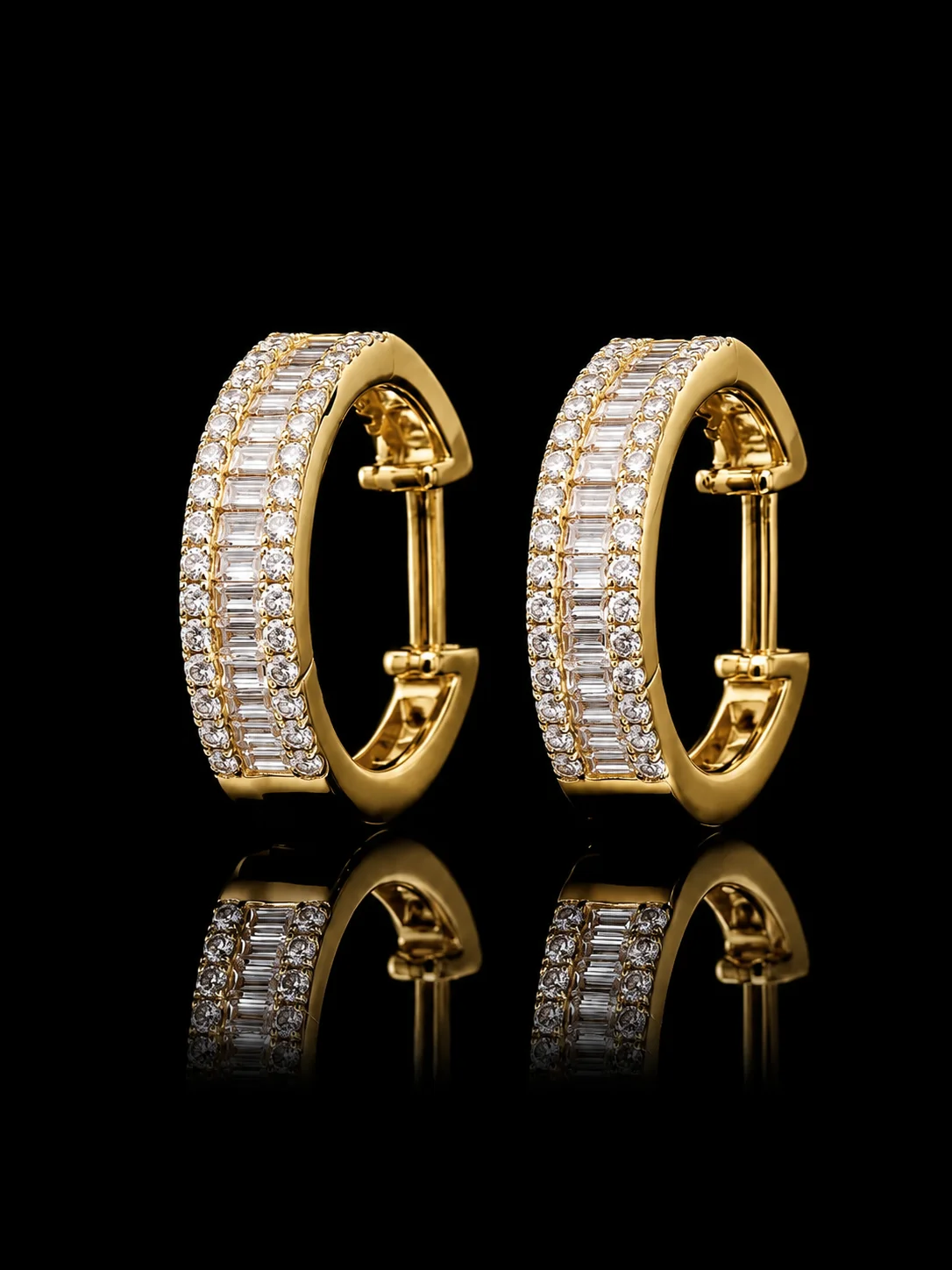 DiamondSymphony™ Earrings in yellow gold, photo 3