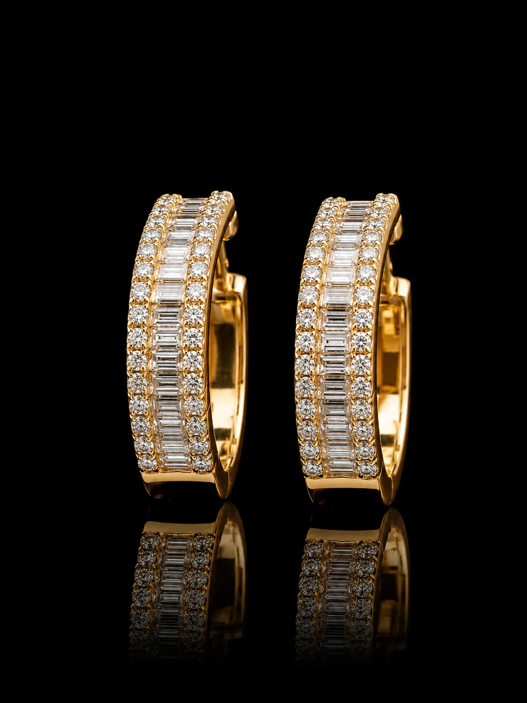 DiamondSymphony™ Earrings in yellow gold, photo 4