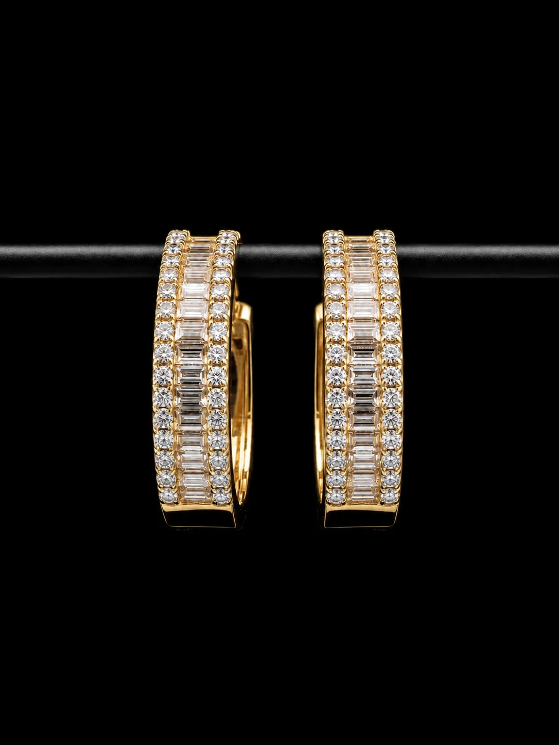 DiamondSymphony™ Earrings in yellow gold, photo 5
