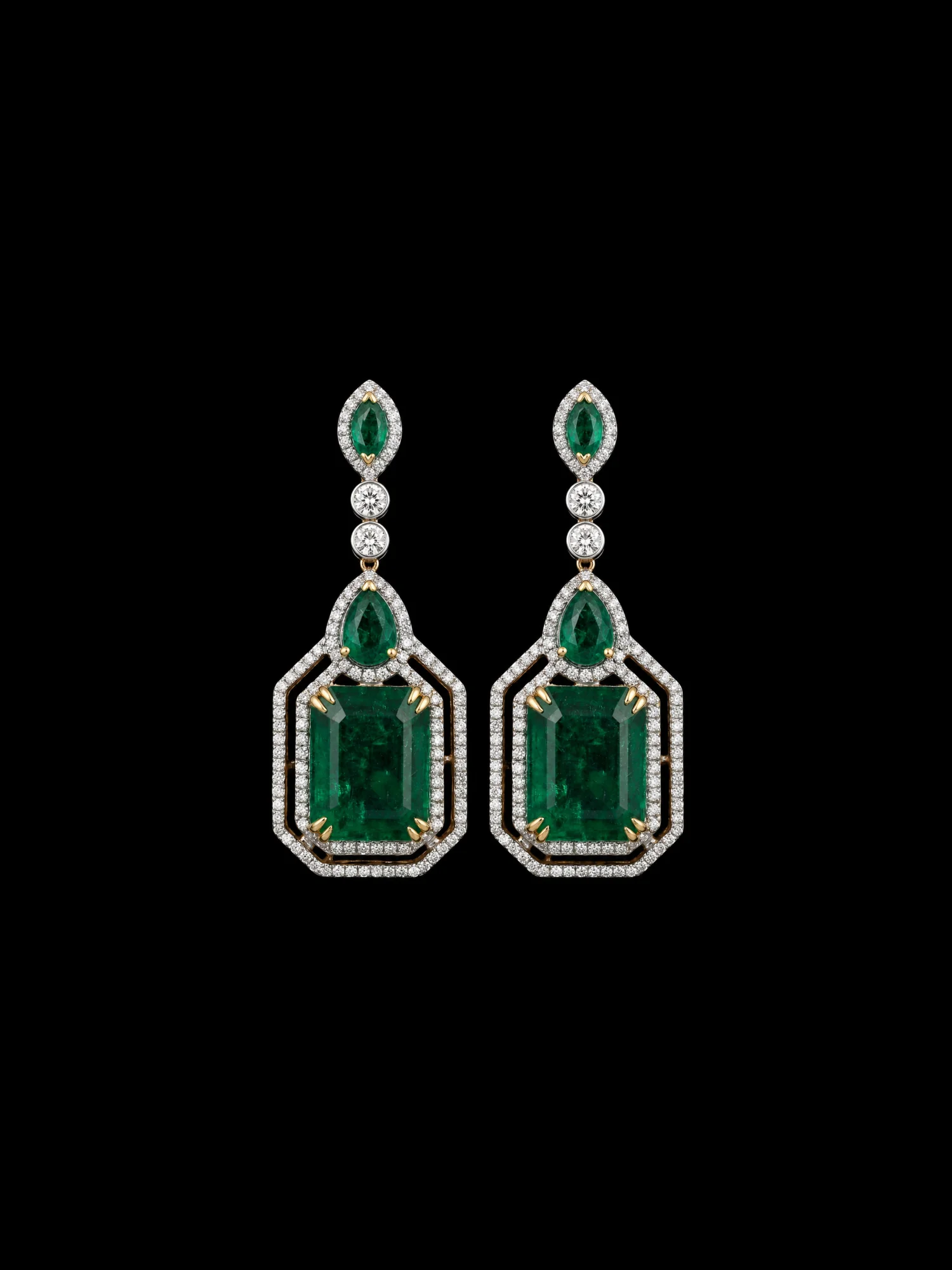 "ImperialEmerald™" Earrings – Yellow gold