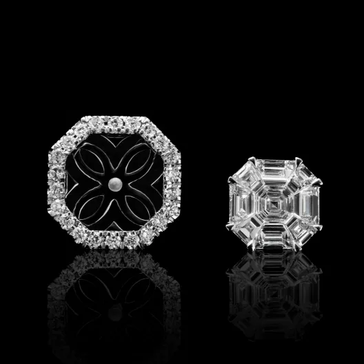 Earrings "InvisibleExceptionnel™" in white gold, photo 3