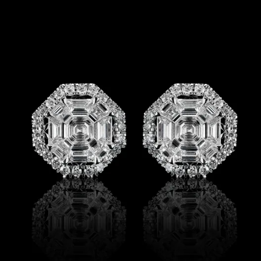 Earrings "InvisibleExceptionnel™" in white gold, photo 4