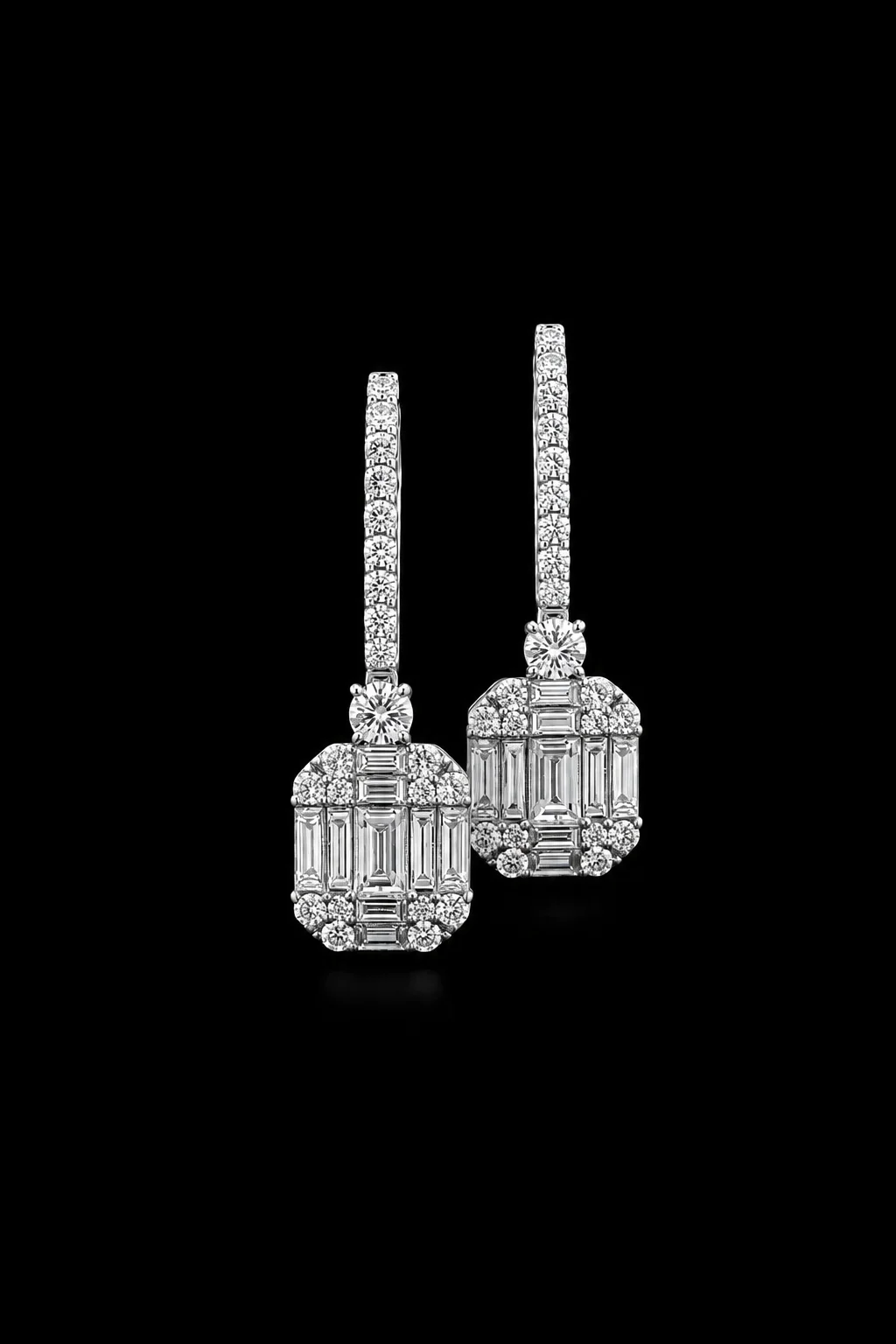 "InvisibleIconic™" Earrings in white gold, photo 3