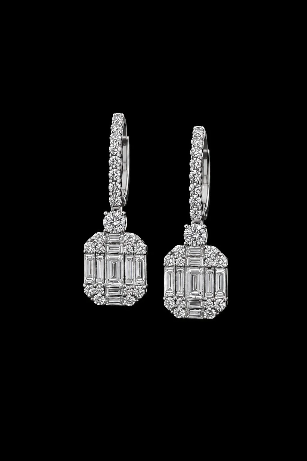 "InvisibleIconic™" Earrings in white gold, photo 4