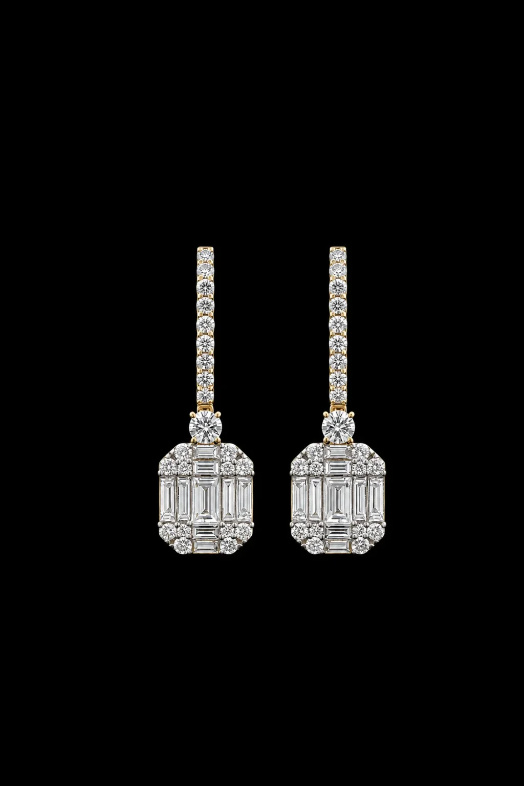 InvisibleIconic™ Earrings – Yellow gold