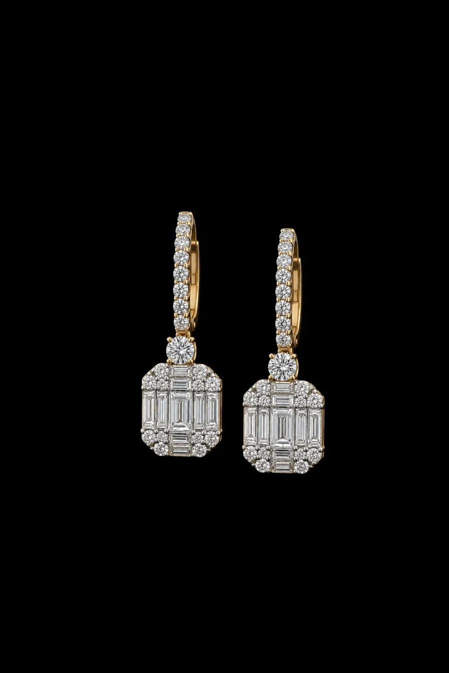 InvisibleIconic™ Earrings in yellow gold, photo 3