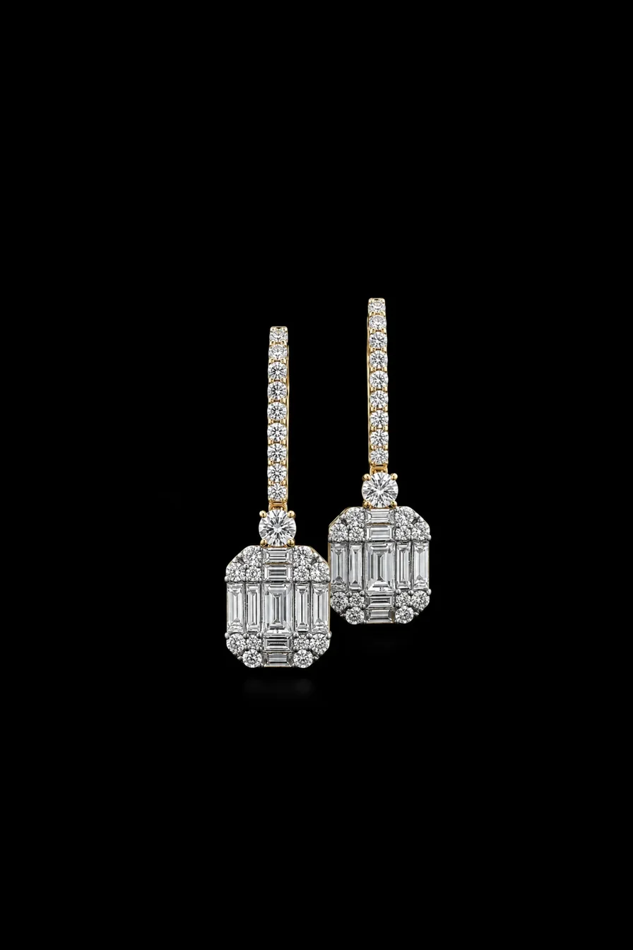 InvisibleIconic™ Earrings in yellow gold, photo 4