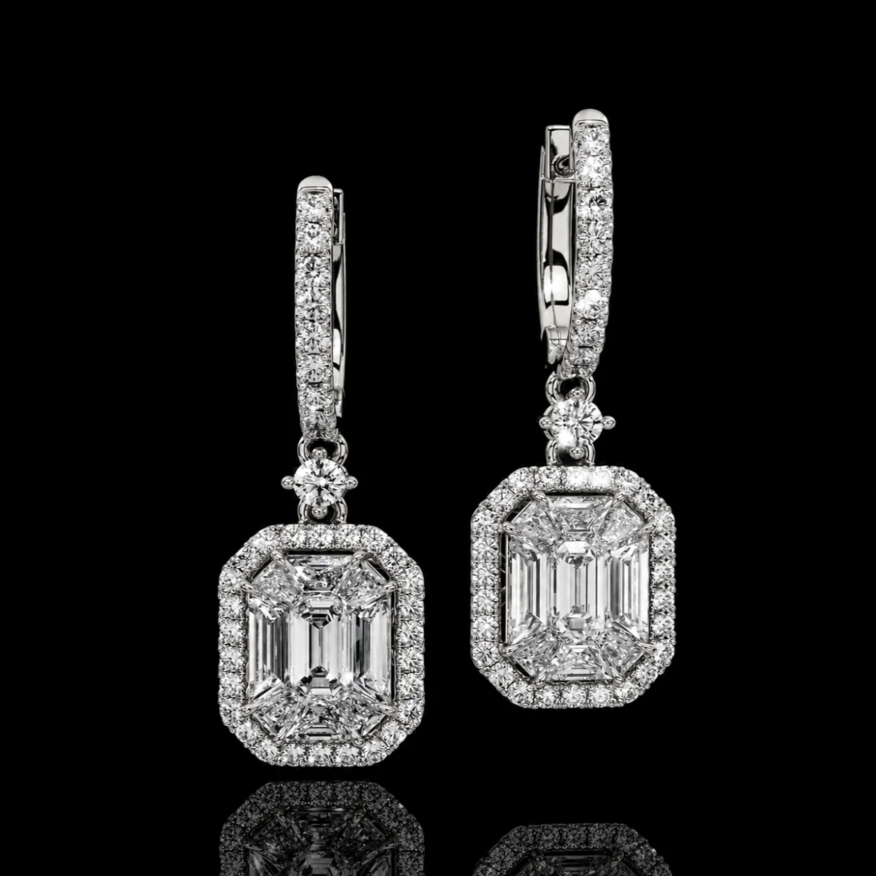 InvisibleLIMITED™ Earrings – White gold 18k