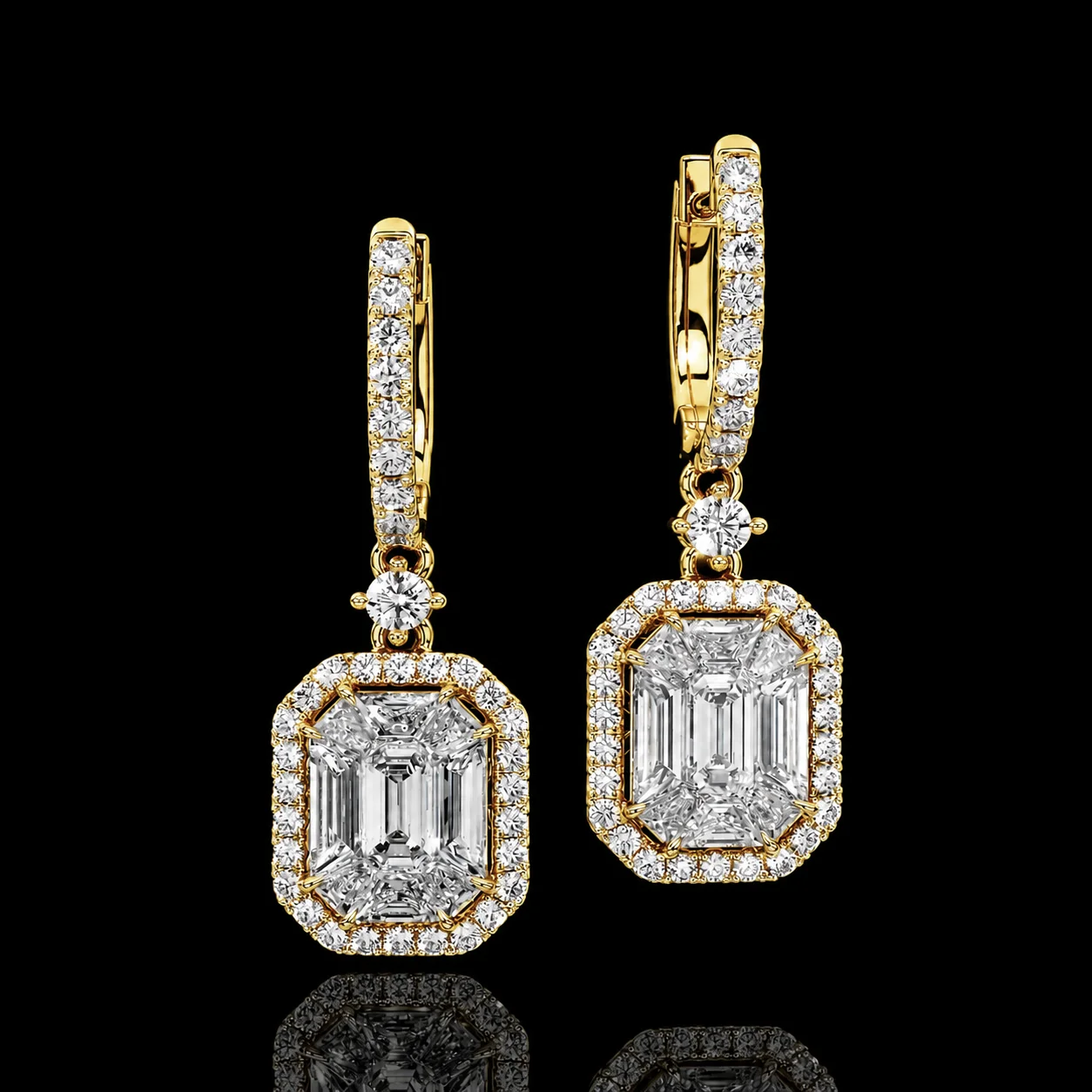 InvisibleLIMITED™ Earrings – Yellow gold 18K
