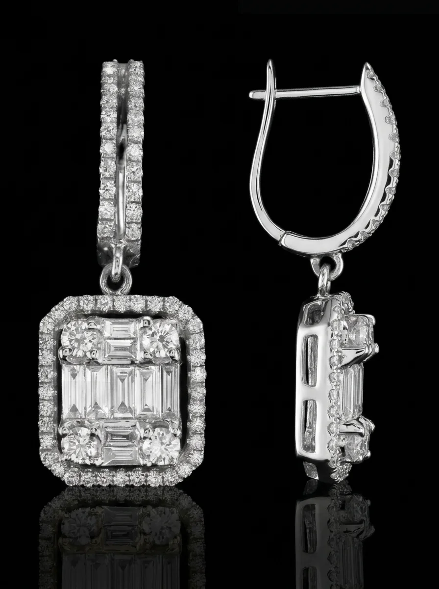 InvisibleNuevo™ Earrings in white Gold, photo 3