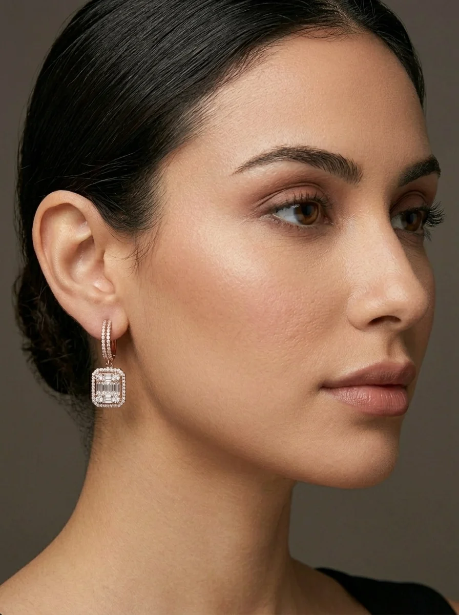 "InvisibleNuevo™" Earrings in rose Gold, photo 5