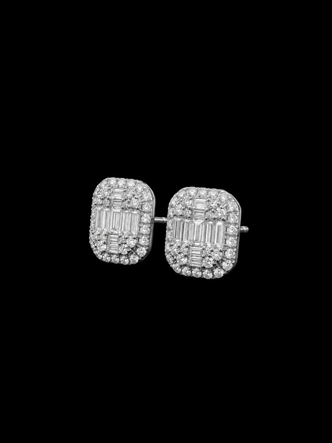 "LeLuxe™" Earrings in white gold, photo 4