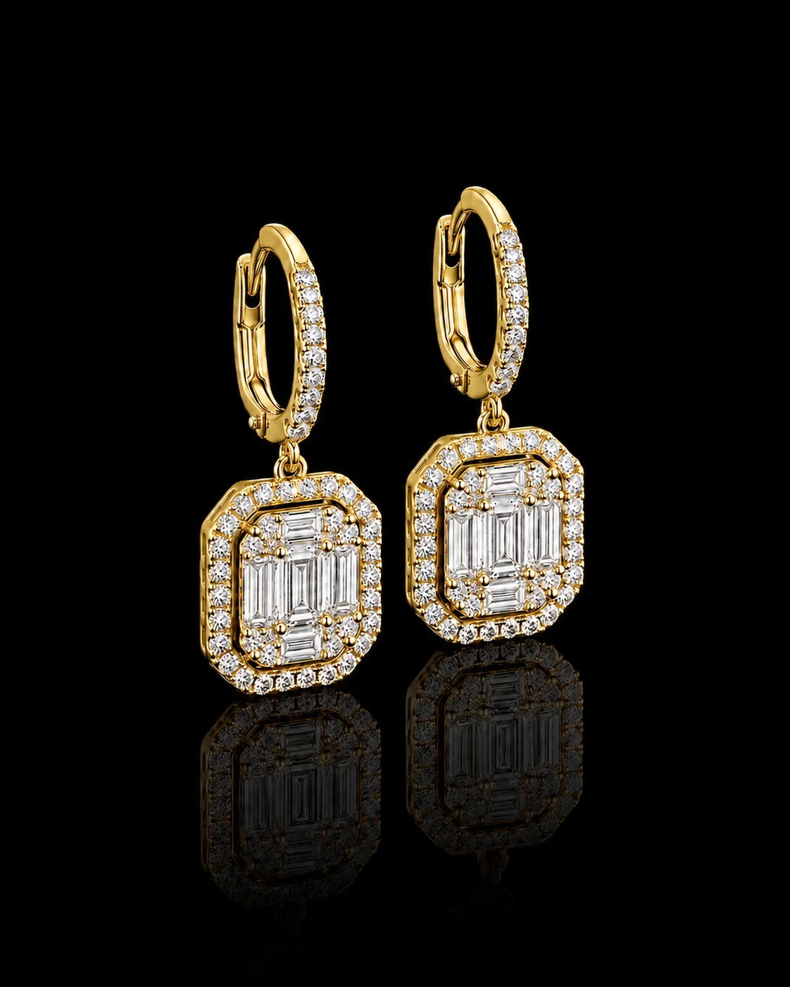 LuxElegance™ Earrings in yellow gold, photo 3