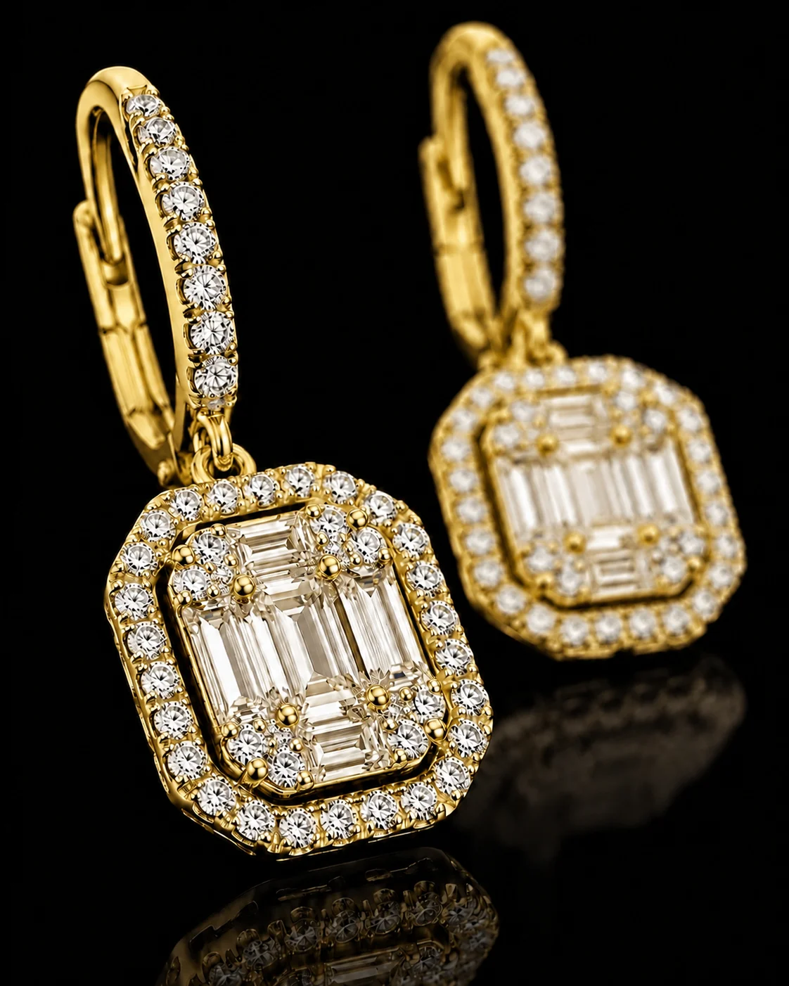 LuxElegance™ Earrings in yellow gold, photo 4