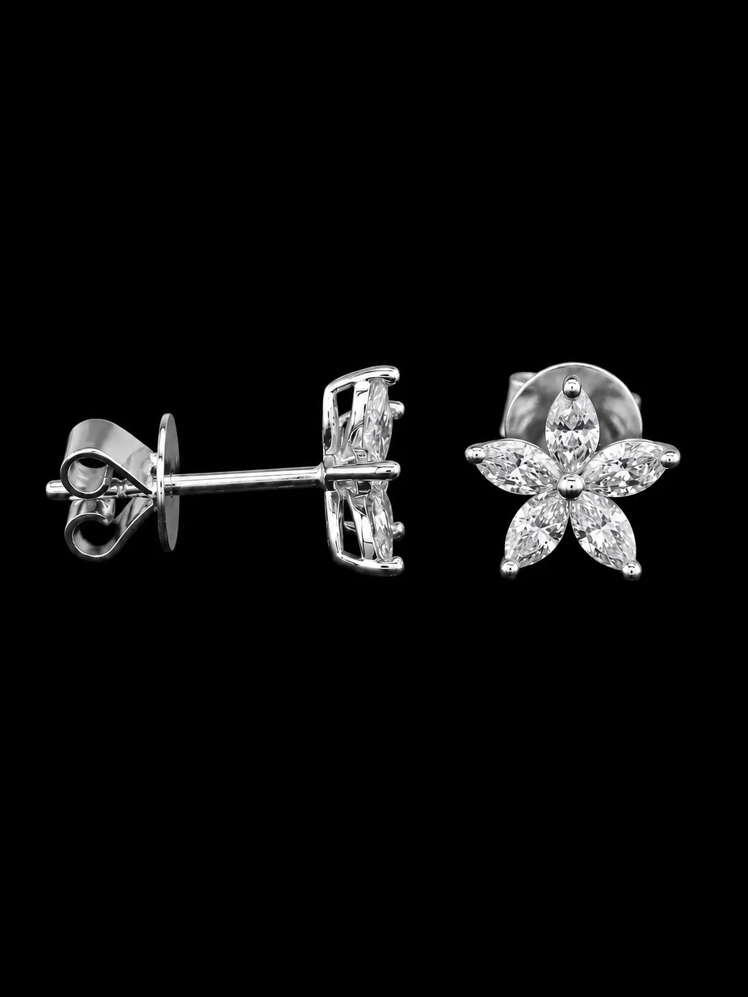 "LuxuryAvenue™" Diamond Earrings in white Gold, photo 3