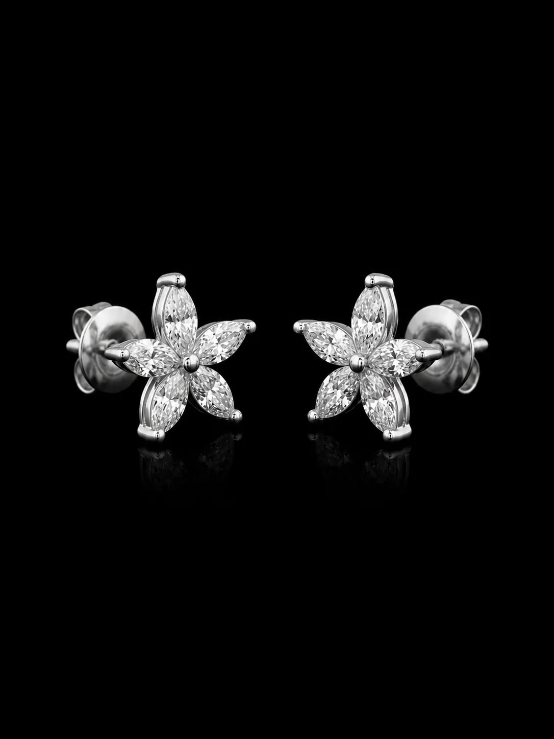 "LuxuryAvenue™" Diamond Earrings in white Gold, photo 5