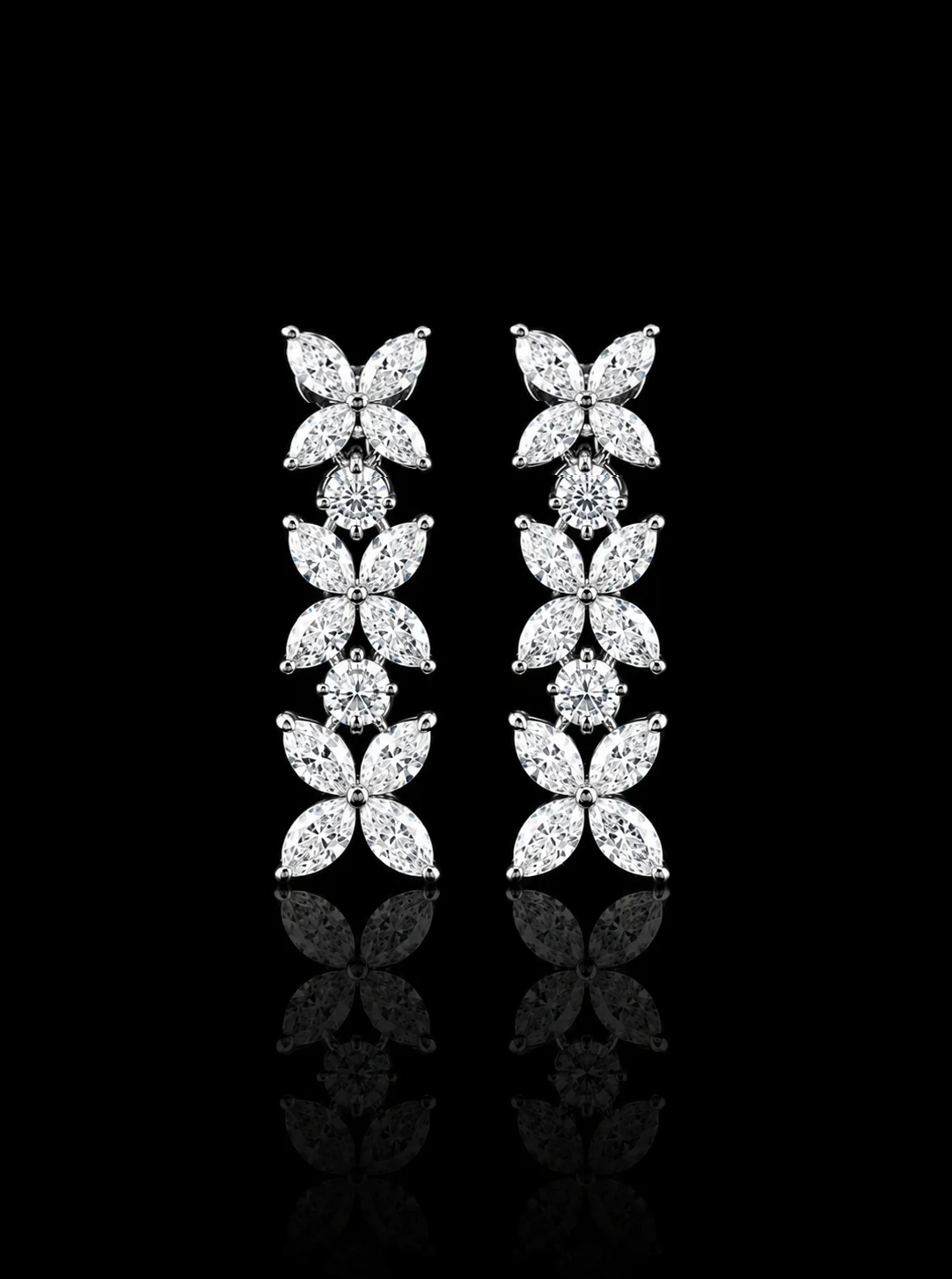 Diamond Earrings "LuxuryAvenue™" – White gold