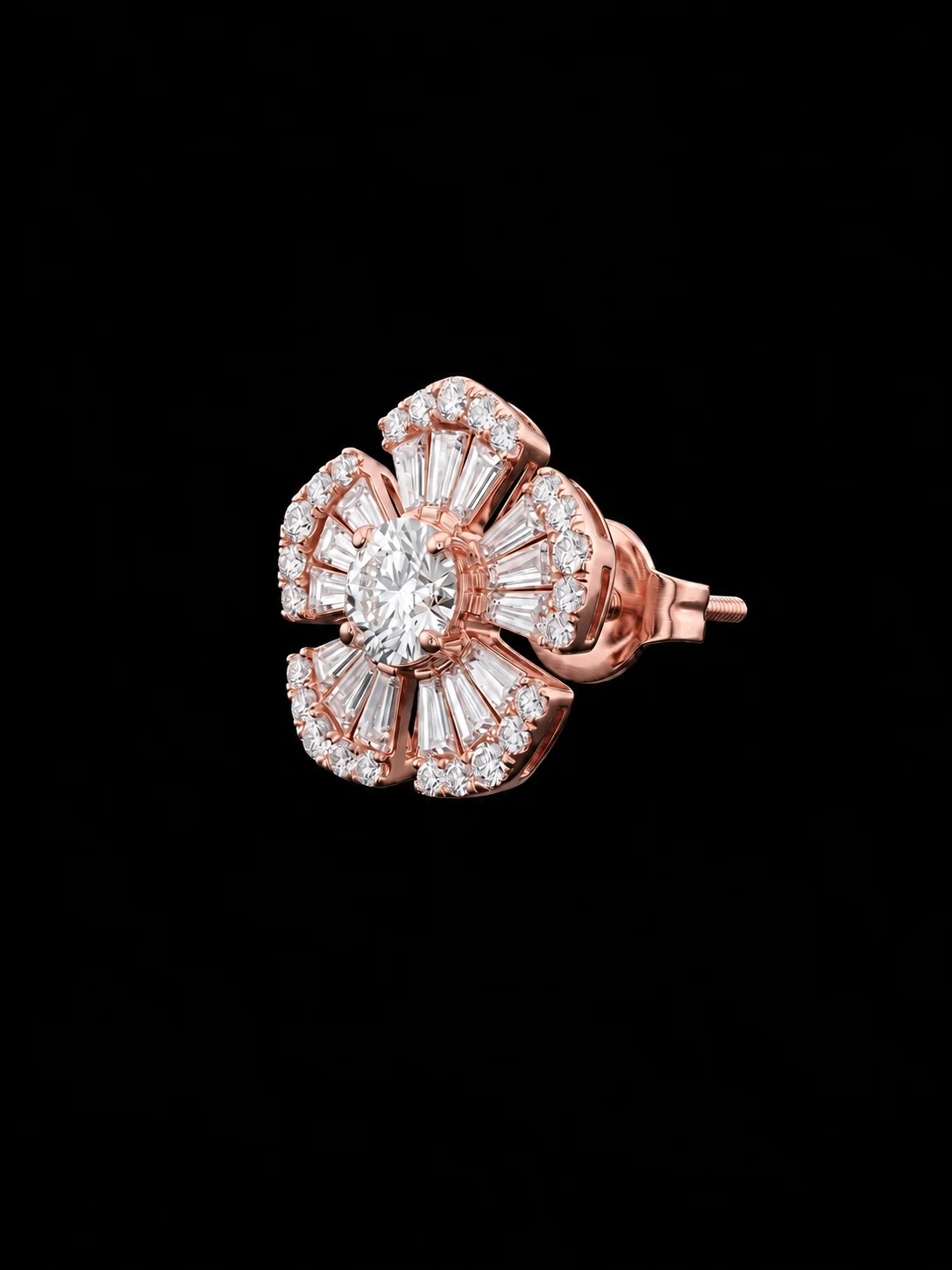 "MysticFloral™" Mini Earrings in 18k rose gold, photo 5