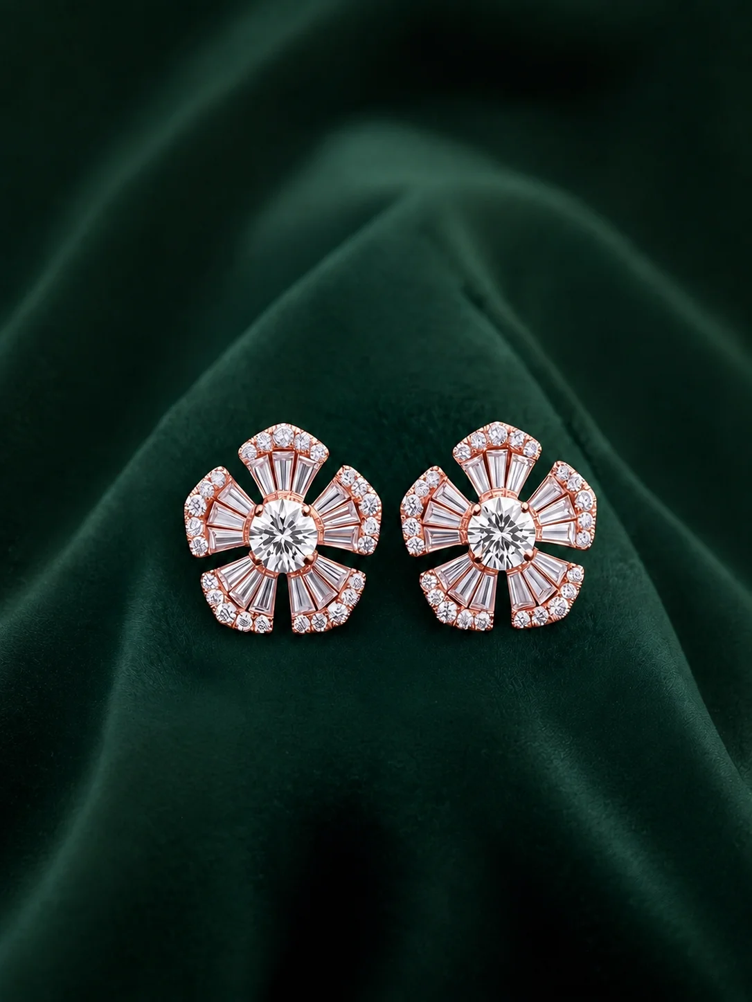 "MysticFloral™" Mini Earrings in 18k rose gold, photo 6