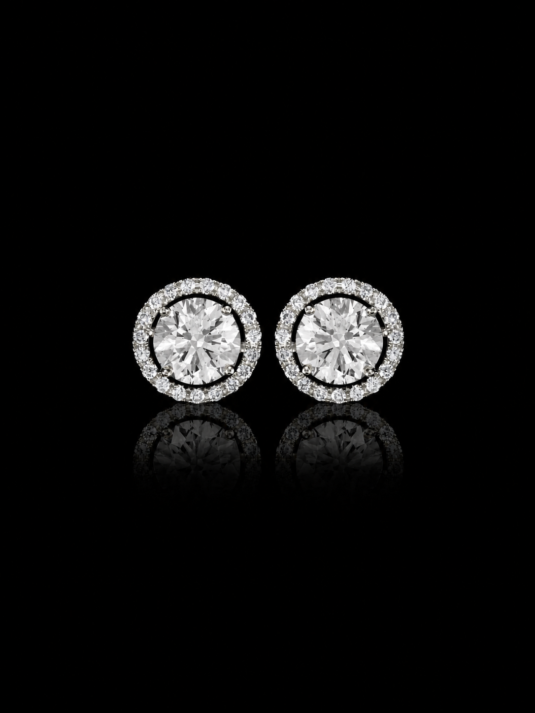 "OneHalo™" Earrings – White gold 18k