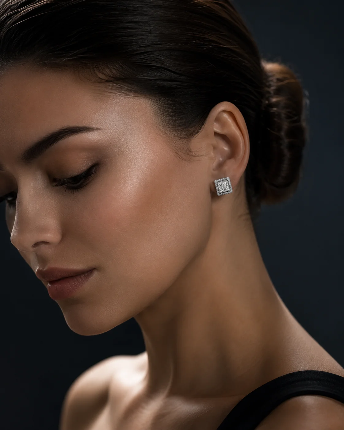 "PrincessAmour™" Earrings in 18k white gold, photo 2