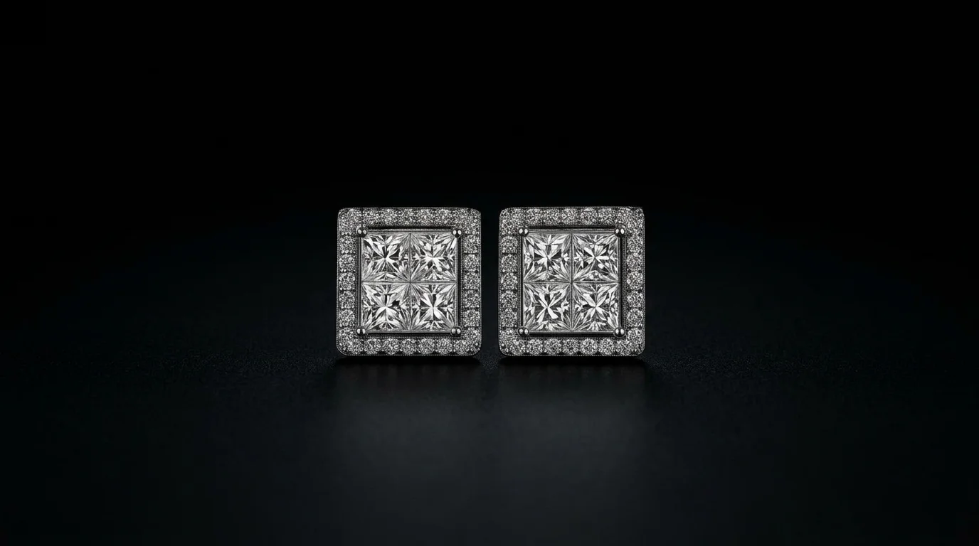 "PrincessAmour™" Earrings in 18k white gold, photo 3