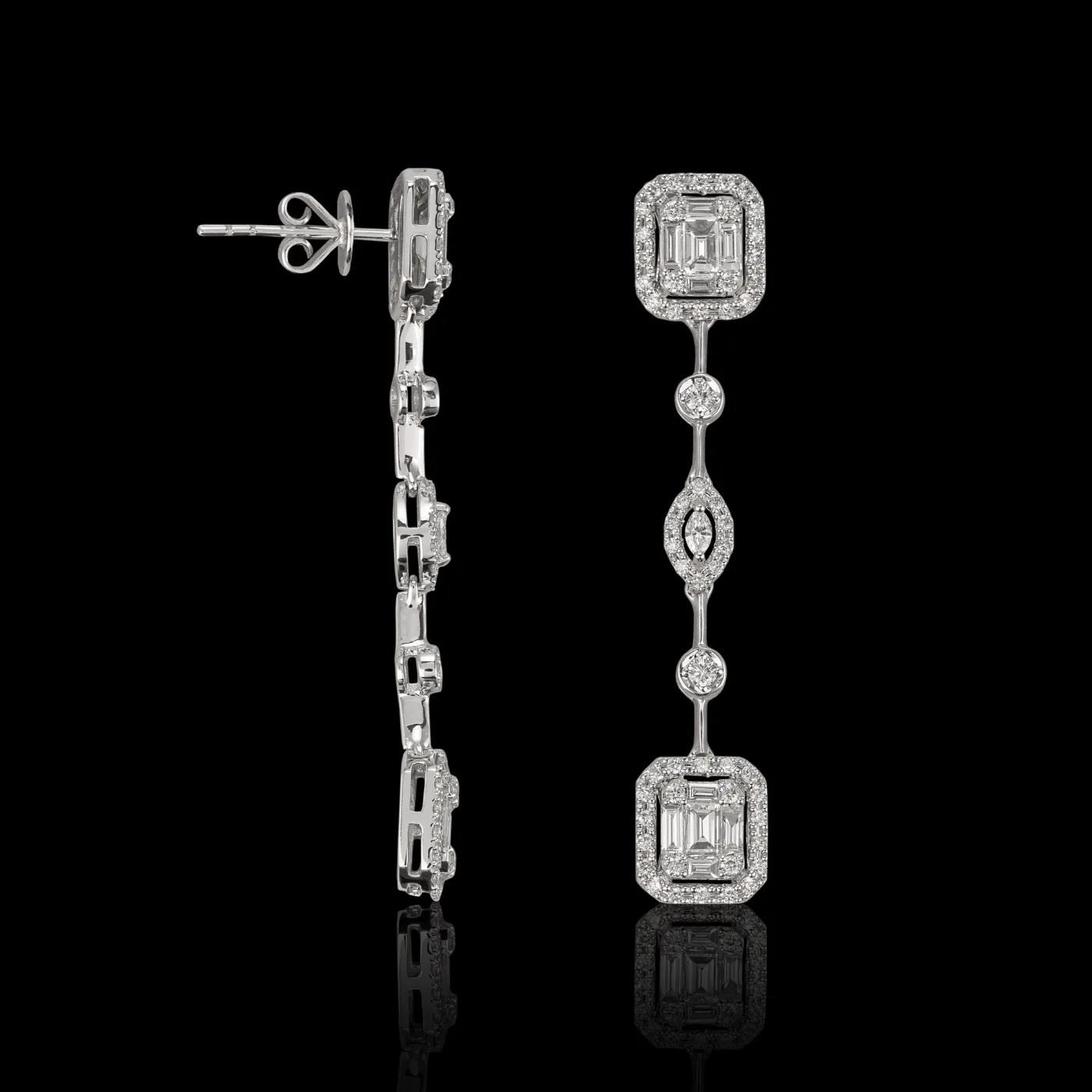 "PureEminence™" Earrings in white gold, photo 3