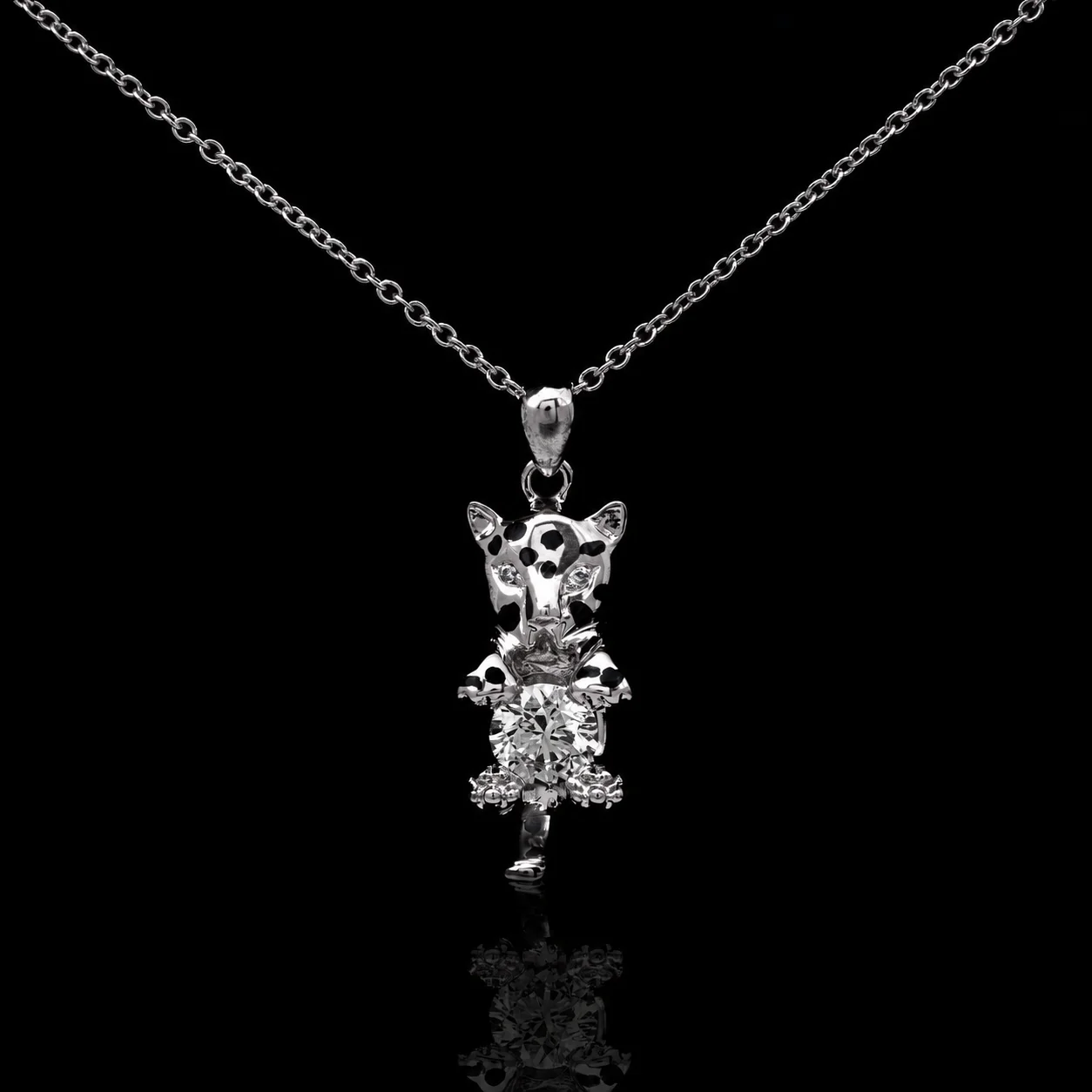 "BabyGepard™" Necklace – White gold