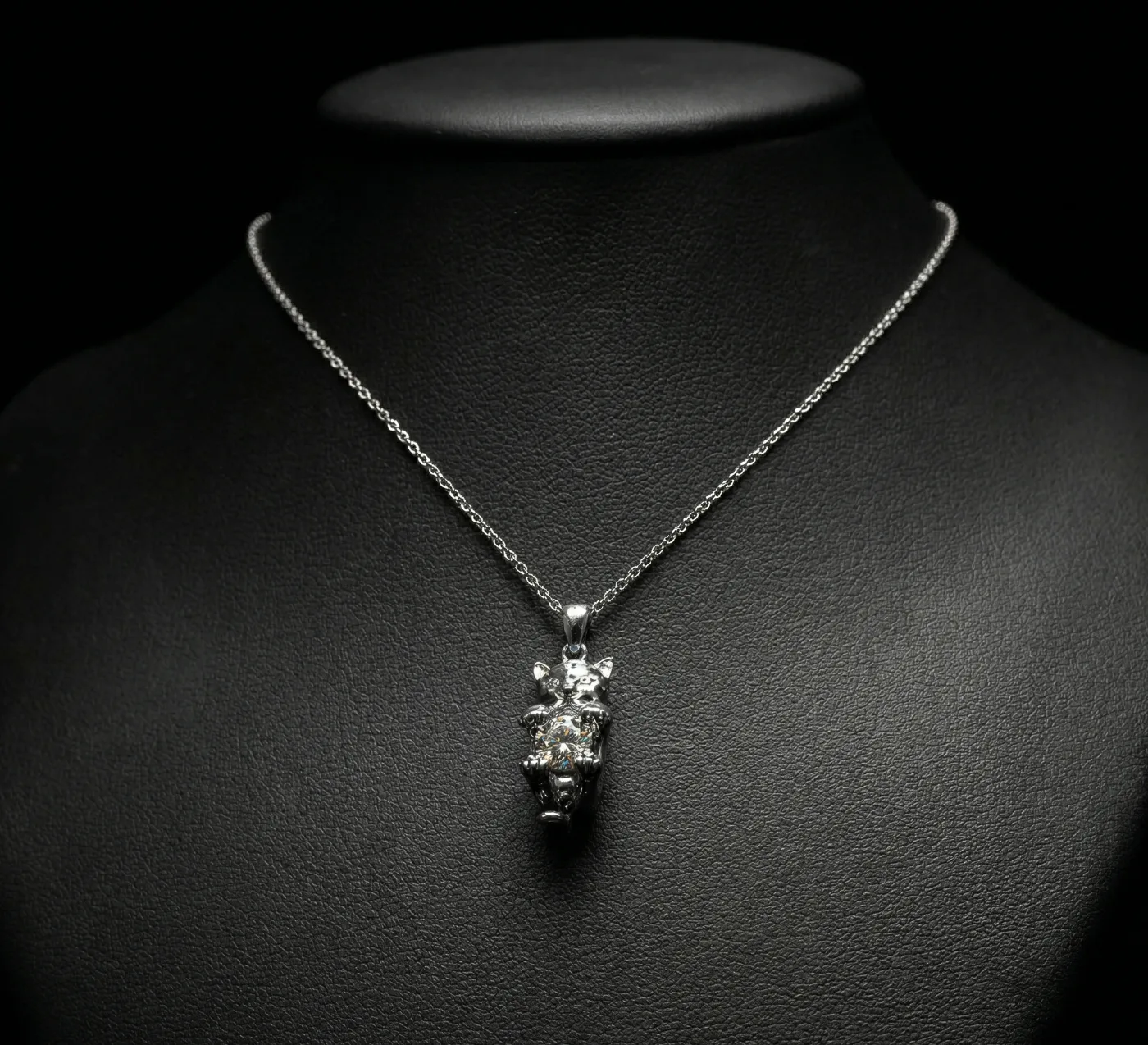 "BabyGepard™" Necklace in white gold, photo 4