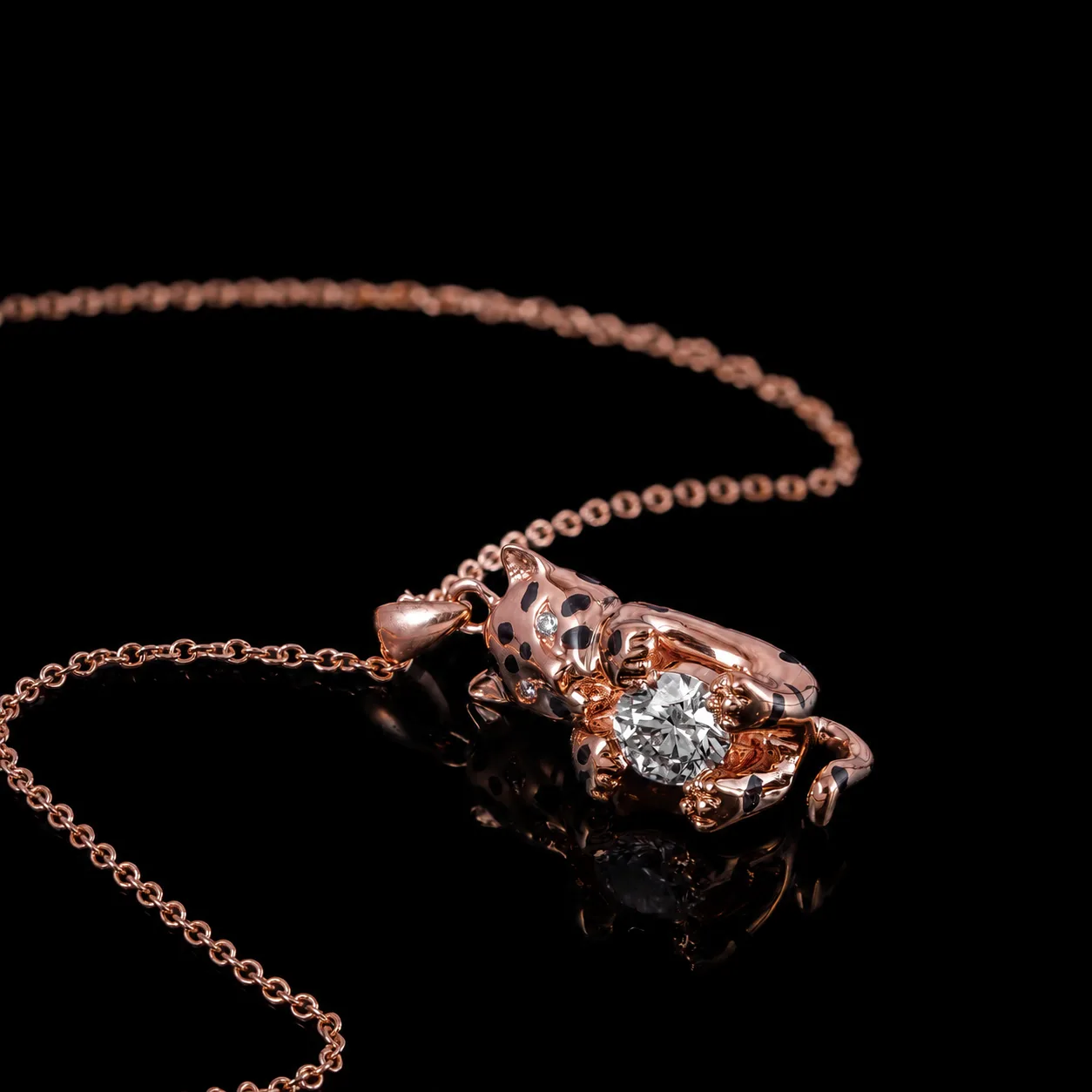 "BabyGepard™" Necklace in rose gold, photo 3
