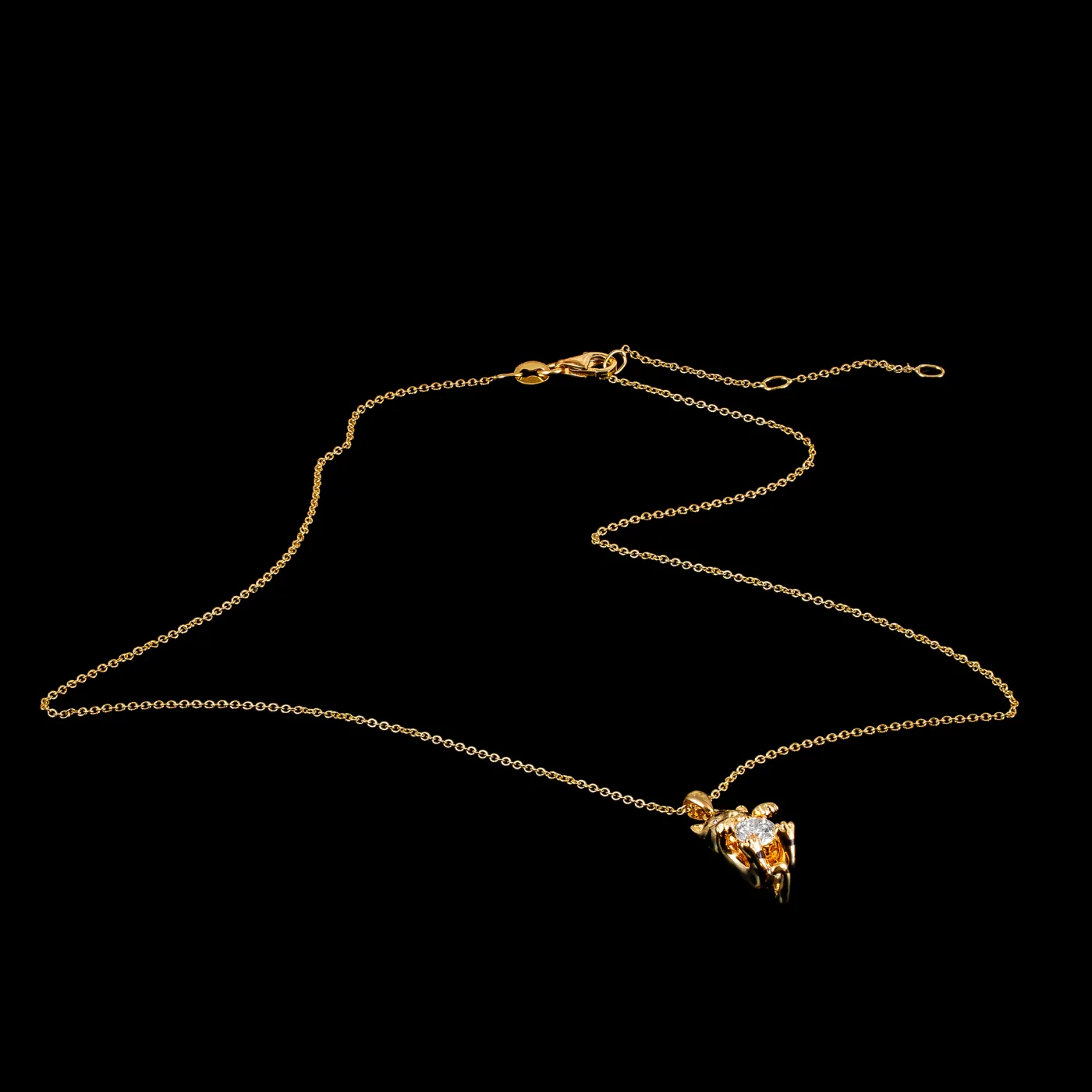 "BabyGepard™" Necklace in yellow gold, photo 2