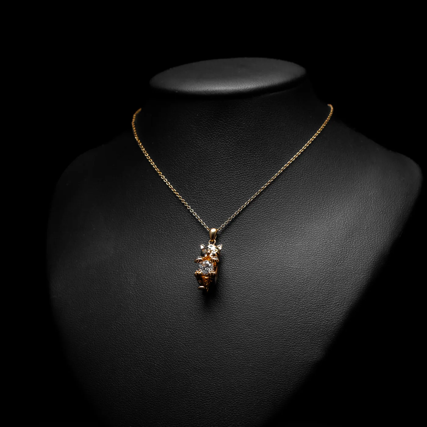 "BabyGepard™" Necklace in yellow gold, photo 4