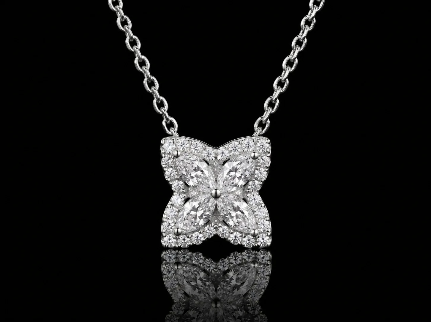 Belissima™ Necklace in white Gold, photo 2