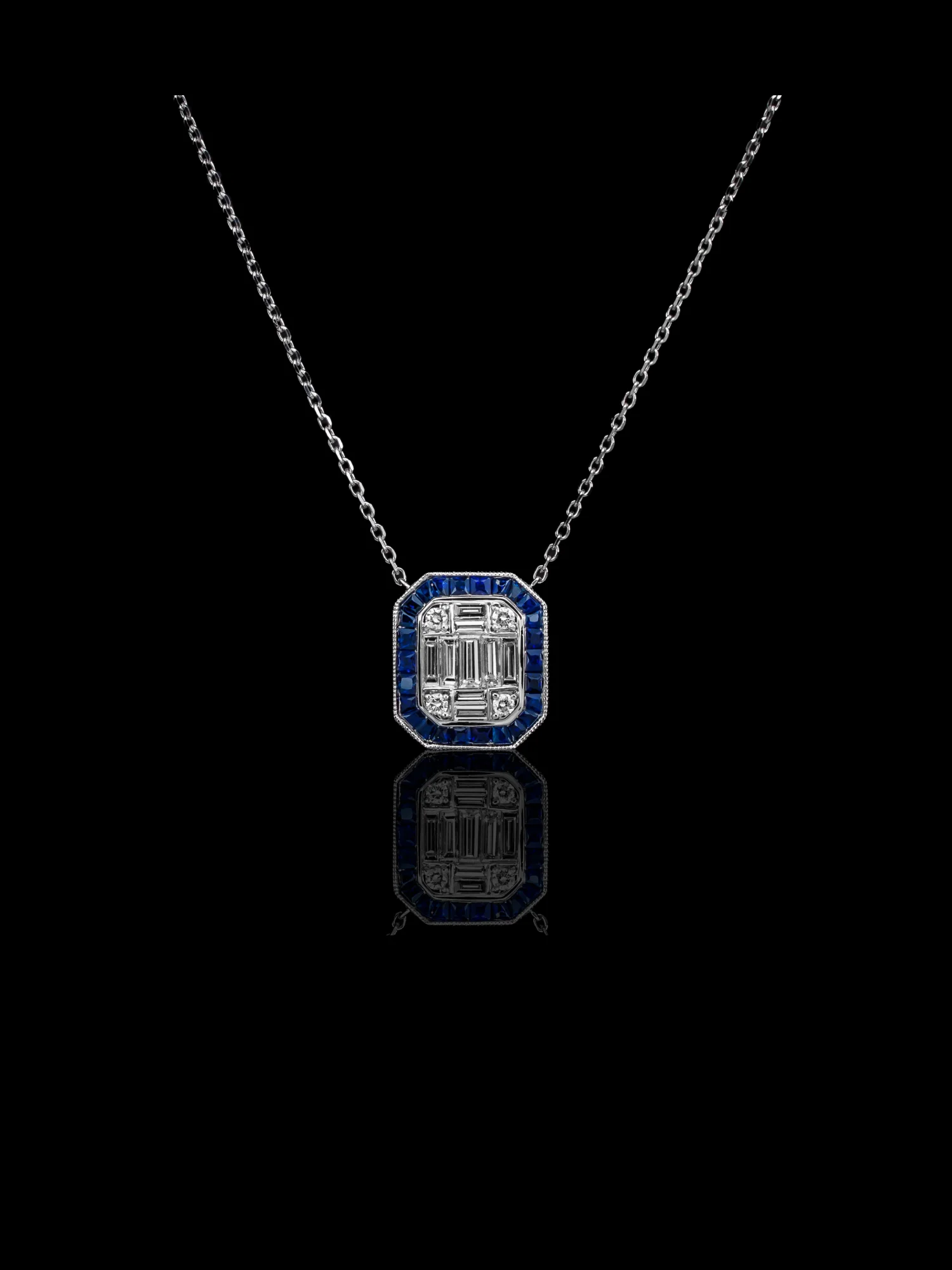 BlueSapphire™ Necklace – White gold