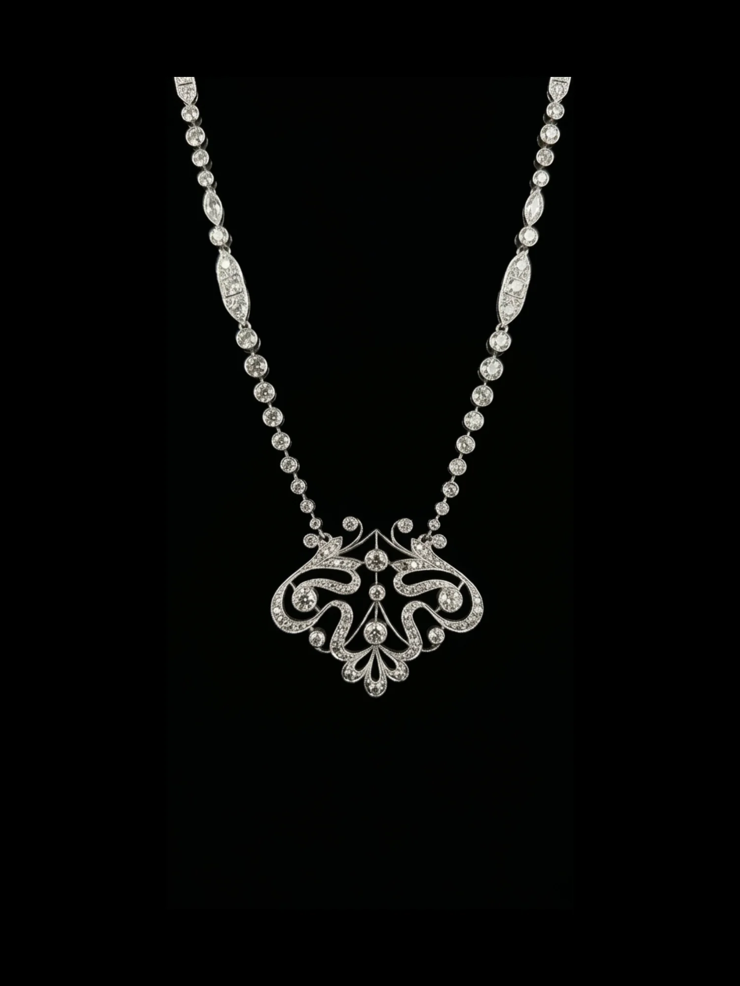 BridalMajesty™ Necklace – White gold 18k and platinum