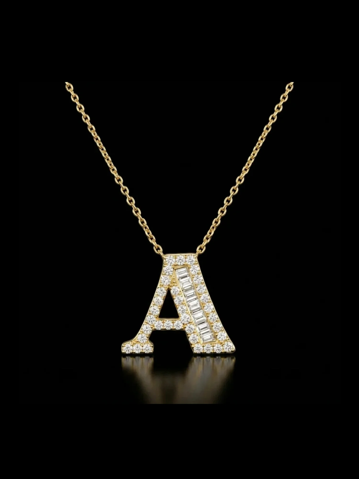 A Letter "Collier Première Lettre™" Necklace – Yellow gold 18k