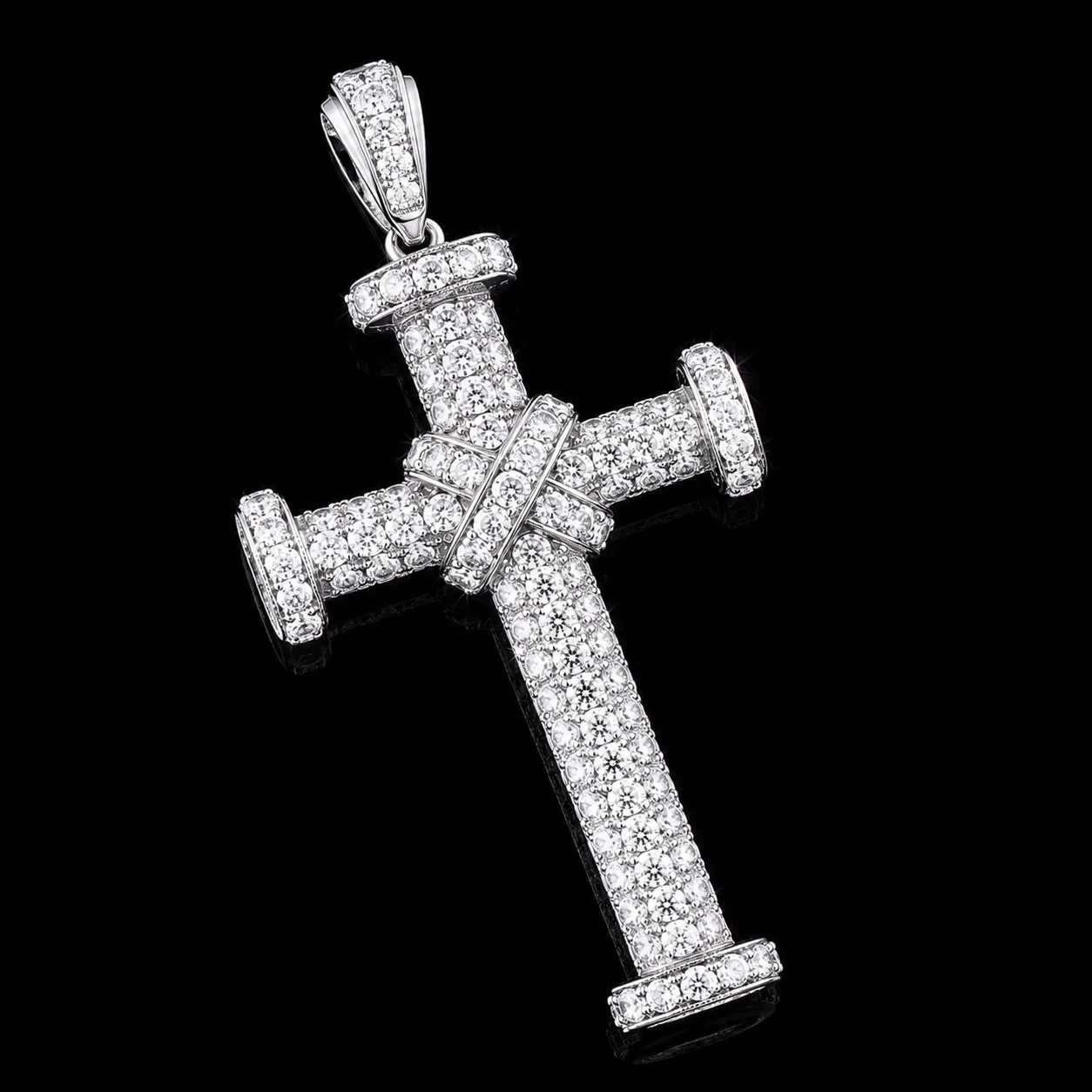 Cross Necklace with Diamonds "CruzMyFaith™" in white Gold, photo 3