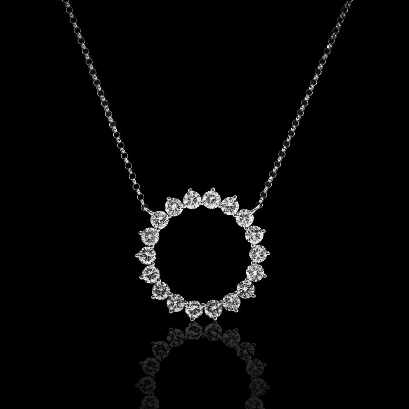 Diamond Necklace "Eclat d'Or™" – White gold