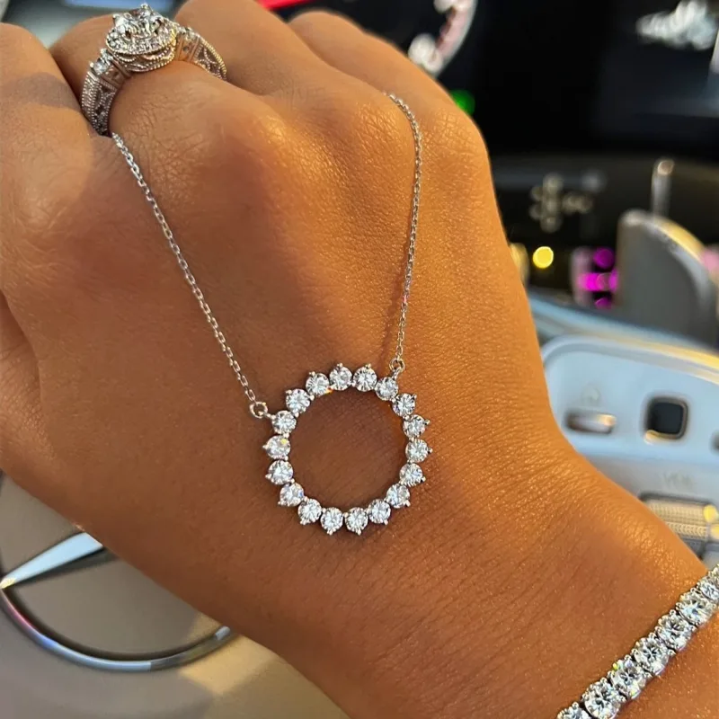 Diamond Necklace "Eclat d'Or™" in white Gold, photo 3