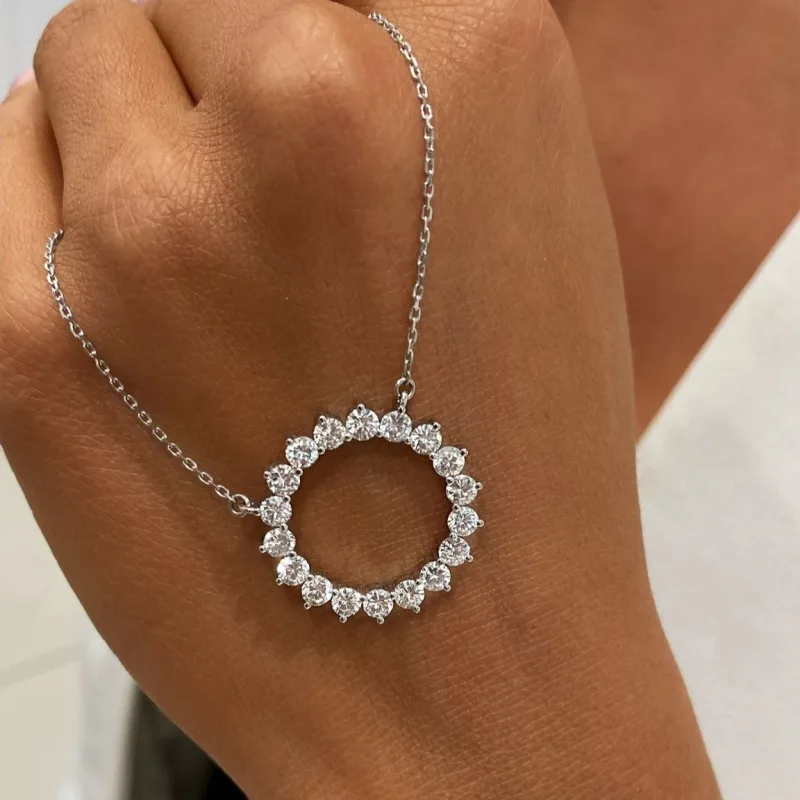 Diamond Necklace "Eclat d'Or™" in white Gold, photo 4